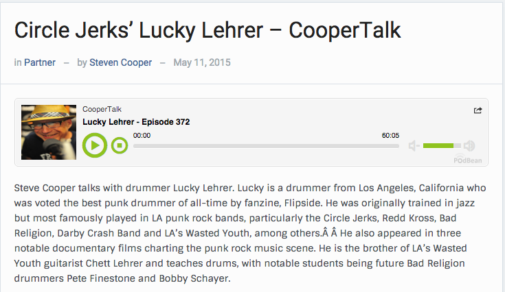 Steve Cooper Lucky Lehrer Interview